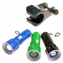 Mey İthalat®  Pilli Zoomlu Ledli Bisiklet Ön Farı El Feneri Aydınlatma ası