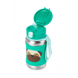 Mey İthalat® Pipetli Paslanmaz Çelik Suluk 350 ml