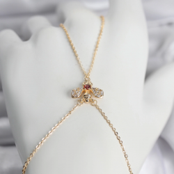 Mey İthalat® Pirinç Gold Renk Sinek Model Kadın Şahmeran