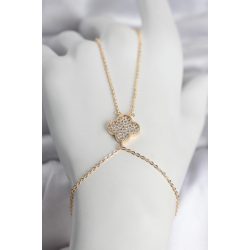 Mey İthalat® Pirinç Gold Renk Yonca Model Kadın Şahmeran