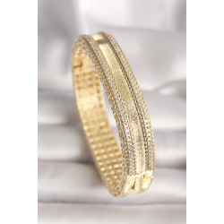 Mey İthalat® Pirinç Gold Renk Zirkon Taşlı Bileklik