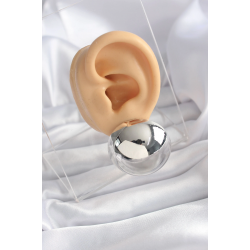 Mey İthalat® Pirinç Gümüş Renk Kadın Küpe