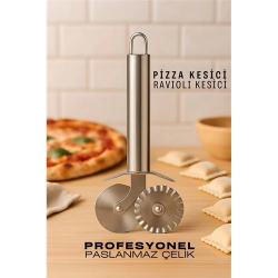 Mey İthalat® Pizza Kesici Profesyonel Çelik Hamur Ravioli Kesici 721987