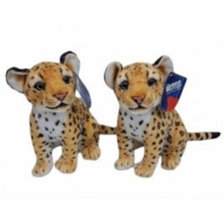 Mey İthalat® PL50134 25 CM OTURAN KÜÇÜK KAHVERENGİ LEOPAR-HLY