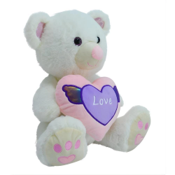 Mey İthalat® PL62908 40 CM MELEK KALPLİ AYI-HLY