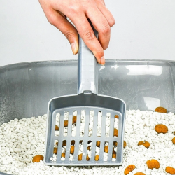 Mey İthalat®  Plastik Evcil Hayvan Kedi Kumu Temizleme Eleme Küreği