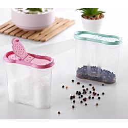 Mey İthalat®  Plastik Kapaklı Majör Baharatlık Baharat Saklama Kutusu Kabı