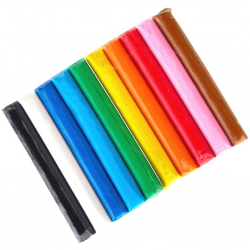 Mey İthalat®  Plasty Kurumayan Oyun Hamuru 10 Renk 200 Gr. 42173