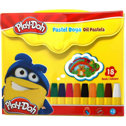 Mey İthalat®  Play-Doh Çantalı 18'li Pastel Boya