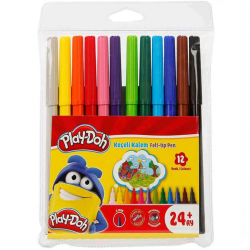 Mey İthalat®  Play-Doh Keçeli Kalem 12 Renk