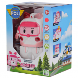 Mey İthalat®  POLI MRT-687 ROBOCAR POLİ BÜYÜK TRANSFORMİNG ROBOT AMBER SESLİ VE IŞIKLI