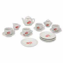 Mey İthalat® Porselen Çay Takımı 17 Parça 1 adet