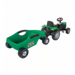 Mey İthalat® POWER PEDALLI BİG TROLLEY TRAKTÖR YEŞİL-PLS