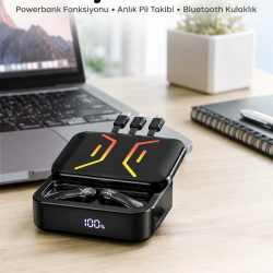 Mey İthalat® Powerbank Bluetooth Kulaklık  Kulaklığı Yüksek Ses Kaliteli Yeni Nesil