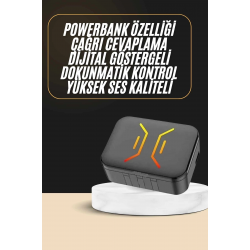 Mey İthalat® Powerbank Bluetooth Kulaklık  Kulaklığı Yüksek Ses Kaliteli Yeni Nesil