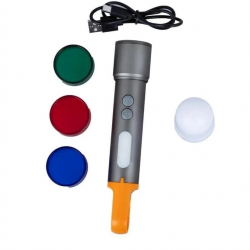 Mey İthalat® Powerdeks PD-3900 Çok Fonksiyonlu Zoomlu Şarjlı El Feneri