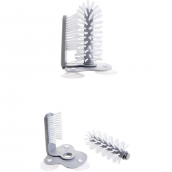 Mey İthalat®  Pratik Kolay Fonksiyonel Vantuzlu Elde Bulaşık Yıkama Fırçası