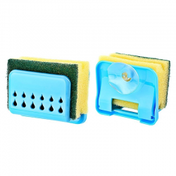 Mey İthalat®  Pratik Mutfak Lavabo Vantuzlu Bulaşık Süngeri Askısı Aparatı