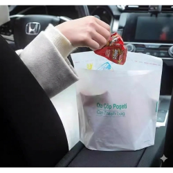 Mey İthalat® Pratik Su Geçirmez Oto Araba Çöp Poşeti Yapışkanlı 20 Adet