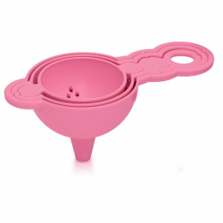 Mey İthalat®  Pratik Yumurta Süzgeci Mini Süzgeç Huni Seti Hepsi Bir Arada