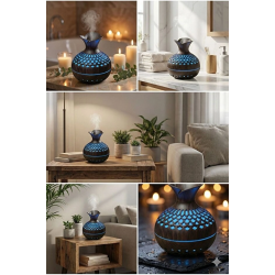 Mey İthalat® Premium Ahşap Desenli Ultrasonik Aromaterapi Difüzör & Hava Nemlendirici