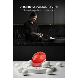 Mey İthalat® Premium Hassas Isı Sensörlü Yumurta Zamanlayıcı - Profesyonel Mutfak Tipi Mükemmel Pişirme Rehberi  717829