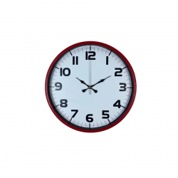 Mey İthalat® Premium Kırmızı 36 Cm Duvar Saati