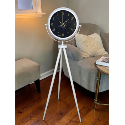 Mey İthalat® Premium Mermer Desenli Tripod Ayaklı Saat