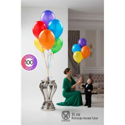 Mey İthalat® Premium Serisi 35 cm Mat Lateks Balon Seti – 100’lü Profesyonel Etkinlik Paketi