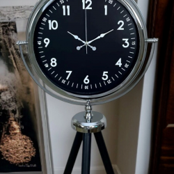 Mey İthalat® Prestige Krom Tripod Ayaklı Saat