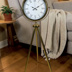 Mey İthalat® Prestige Roma Gold Tripod Ayaklı Saat