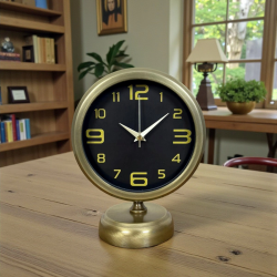 Mey İthalat® Prestij Vinatge 25 x 20 Cm Metal Masa Saati