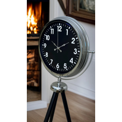 Mey İthalat® Prime Krom Tripod Ayaklı Saat