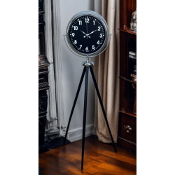 Mey İthalat® Prime Krom Tripod Ayaklı Saat