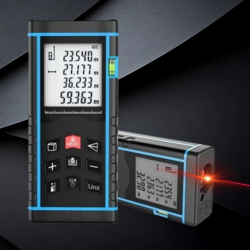 Mey İthalat®  Profesyonel 40 Metre Dijital Lazer Metre Ölçüm Cihazı-LCD Ekranlı,Su Terazili,Pisagor Ölçüm Fonksiyonlu,20 Kayıt Hafızalı,Hassas Lazer Ölçer