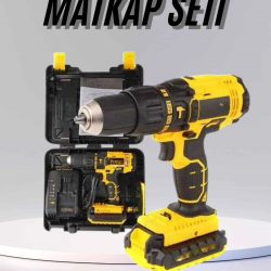 Mey İthalat® Profesyonel Çift Bataryalı Akülü Vidalama Şarjlı Matkap 24 Parça