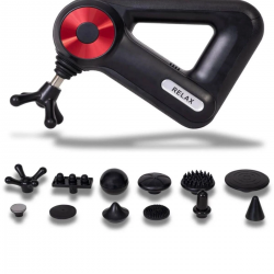 Mey İthalat® Profesyonel Derin Doku Masaj Tabancası - 12 Başlıklı Kas Gevşetici
