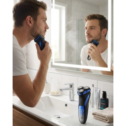 Mey İthalat® Profesyonel Elektrikli Tıraş Makinesi 3D Döner Başlık Erkek Bakım Cihazı