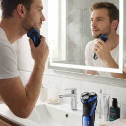 Mey İthalat® Profesyonel Elektrikli Tıraş Makinesi 3D Döner Başlık Erkek Bakım Cihazı
