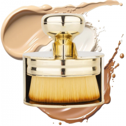 Mey İthalat®  Profesyonel Geniş Pratik Tutma Saplı Gold Büyük Fondöten Yayma Fırçası