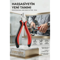 Mey İthalat® Profesyonel Krom Vanadyum Mini Yan Keski | 11cm Hassas Kesim Gücü 426977