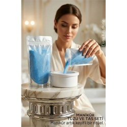 Mey İthalat® Profesyonel Manikür Seti: Ergonomik Manikür Tası ve Zenginleştirilmiş Granül Bakım Tuzu 719685