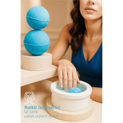 Mey İthalat® Profesyonel Manikür Seti: Ergonomik Manikür Tası ve Zenginleştirilmiş Manikür Topu 722879