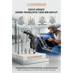 Mey İthalat® Profesyonel Metal Hava Üfleme Tabancası Seti - 21 cm Uzun ve Kısa Nozul Kompresör Ucu 723153