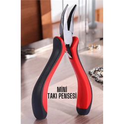 Mey İthalat® Profesyonel Mini Eğri Kargaburun Takı Pensesi 720833