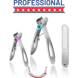 Mey İthalat® Profesyonel Tırnak Makası Törpü Seti Çelik Özel Kutulu 718241