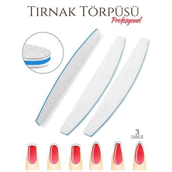 Mey İthalat® Protez Tırnak Törpüsü 100/180 Grid Profesyonel 3 Adet 718789