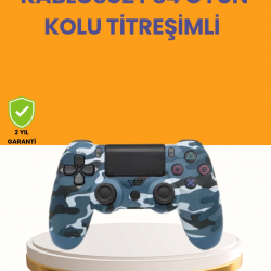 Mey İthalat® PS4 Kablosuz Oyun Kolu Gecikmesiz Bağlantılı Ergonomik Tasarımlı