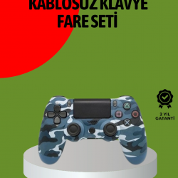 Mey İthalat® PS4 Kablosuz Oyun Kolu Gecikmesiz Bağlantılı Ergonomik Tasarımlı