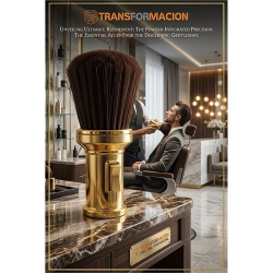 Mey İthalat® Pudra Hazneli Ense Fırçası Saç Temizleme Fırçası - Berber Temizlik Fırçası- Kuaför Berber Malzemesi 721601